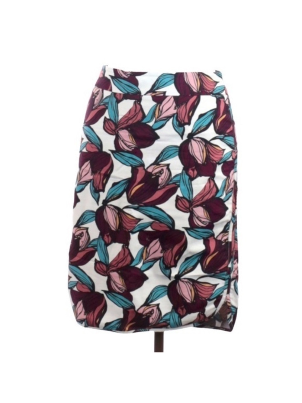 LOFT Floral Pencil Skirt
